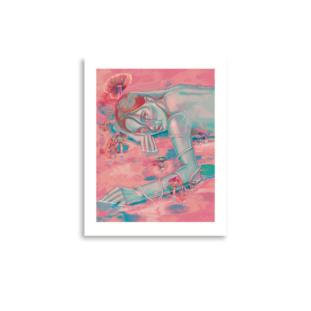 "Mushroom Girl" Art Print