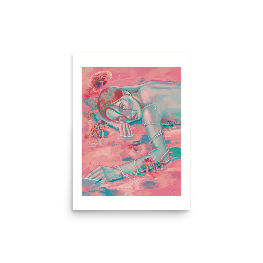 "Mushroom Girl" Art Print