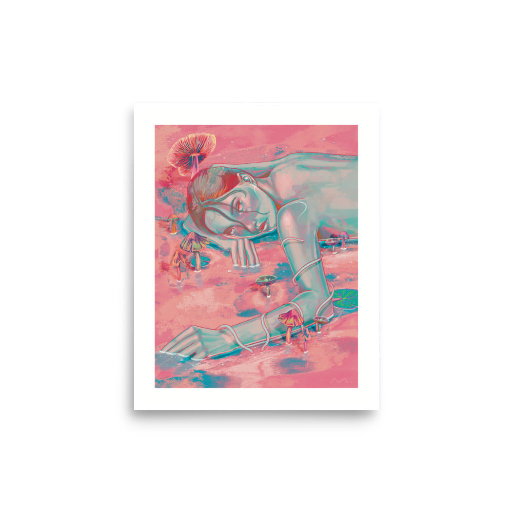 "Mushroom Girl" Art Print