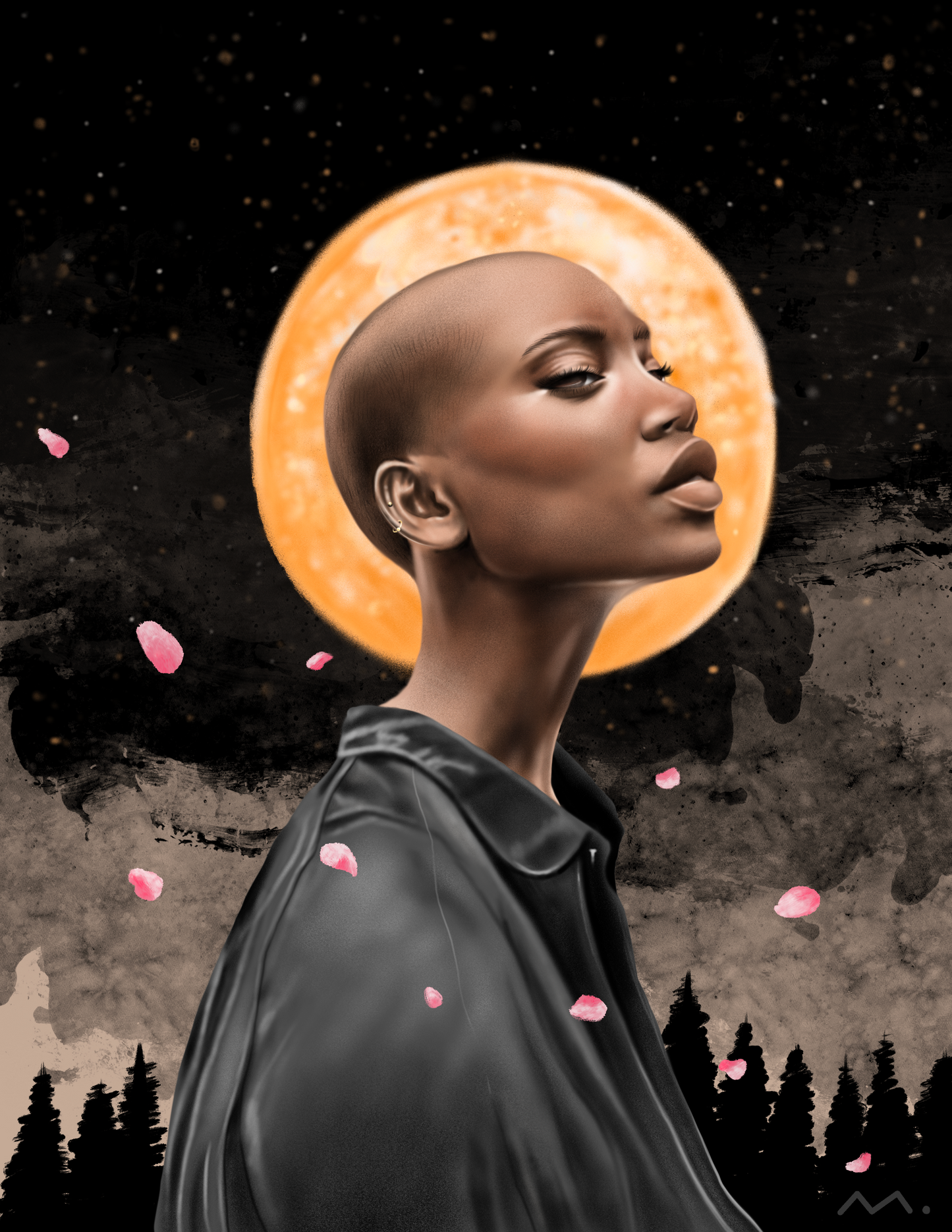 Moon Lady Art Print (2020)