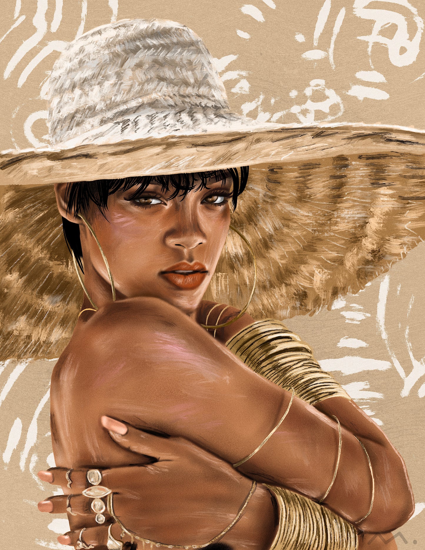 Rihanna Art Print (2020)